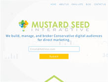 Tablet Screenshot of mustardseedmediallc.com